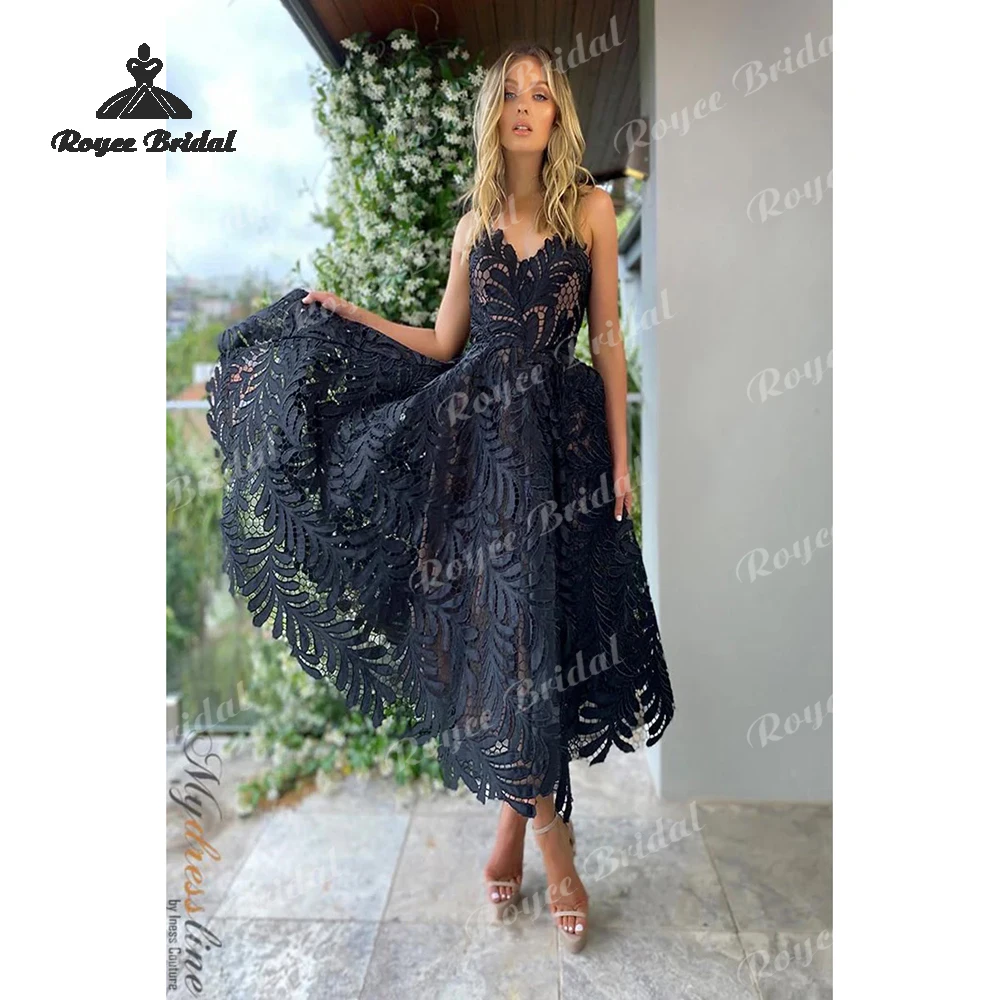 Elegante Spitze Schatz-ausschnitt Abendkleider 2026 Liebsten Tee Länge Prom Party Kleider Angepasst Vestido De Fiesta