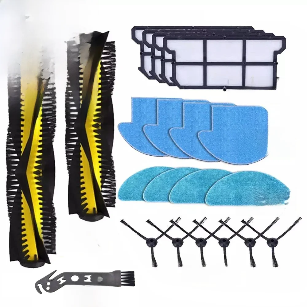 Pièces pour aspirateur Robot ILIFE V7SPro V7s V7sPlus V7, brosse à rouleau, brosse principale, brosse latérale, filtre en tissu, accessoires HEPA