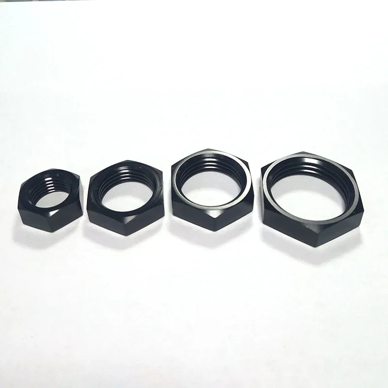 6AN 8AN 10AN 12 AN AN6 écrou de blocage de cloison raccord en aluminium noir