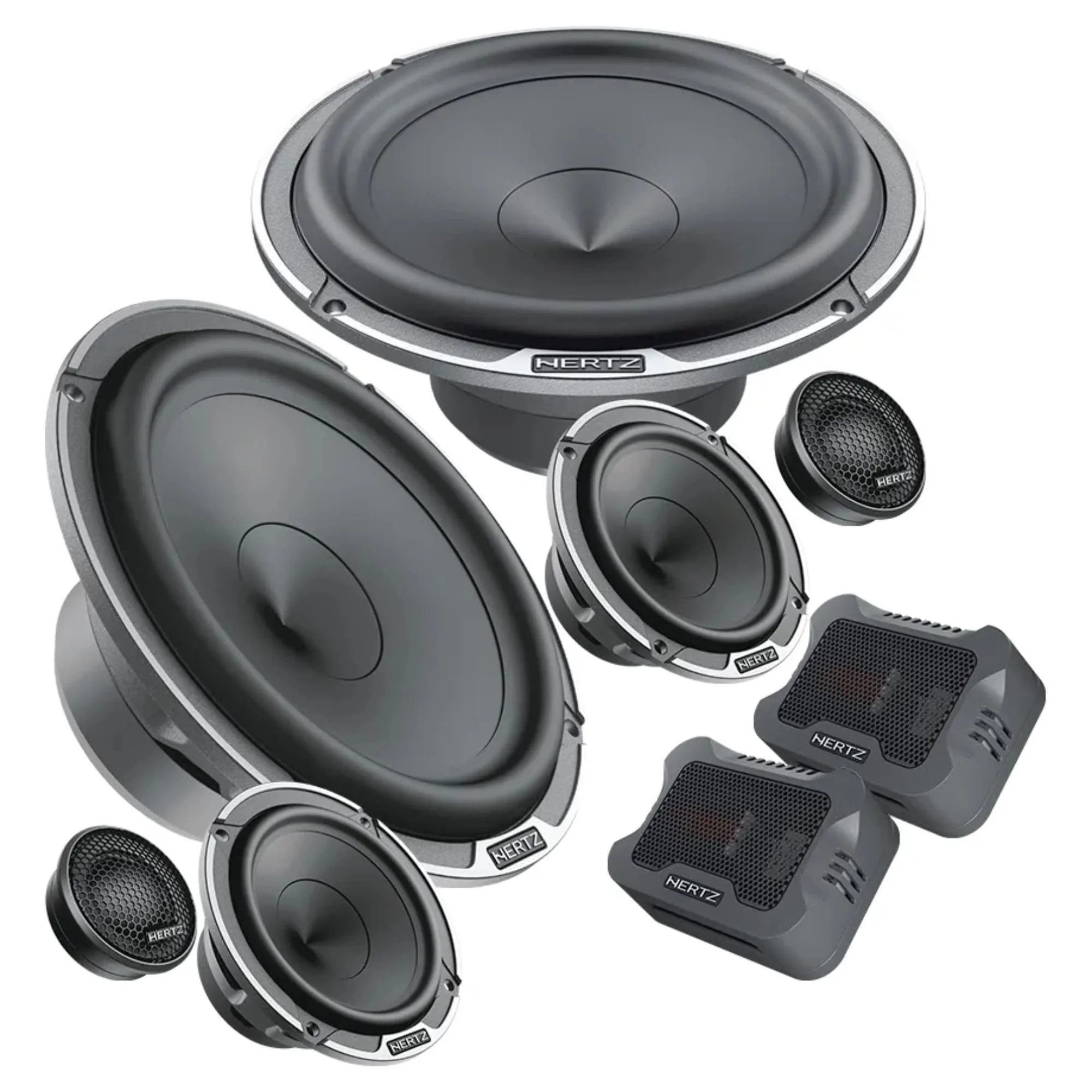 Kit 3-way Hertz MPK 163.3 6 Inch 300W RMS 4 Ohms Auto Sound