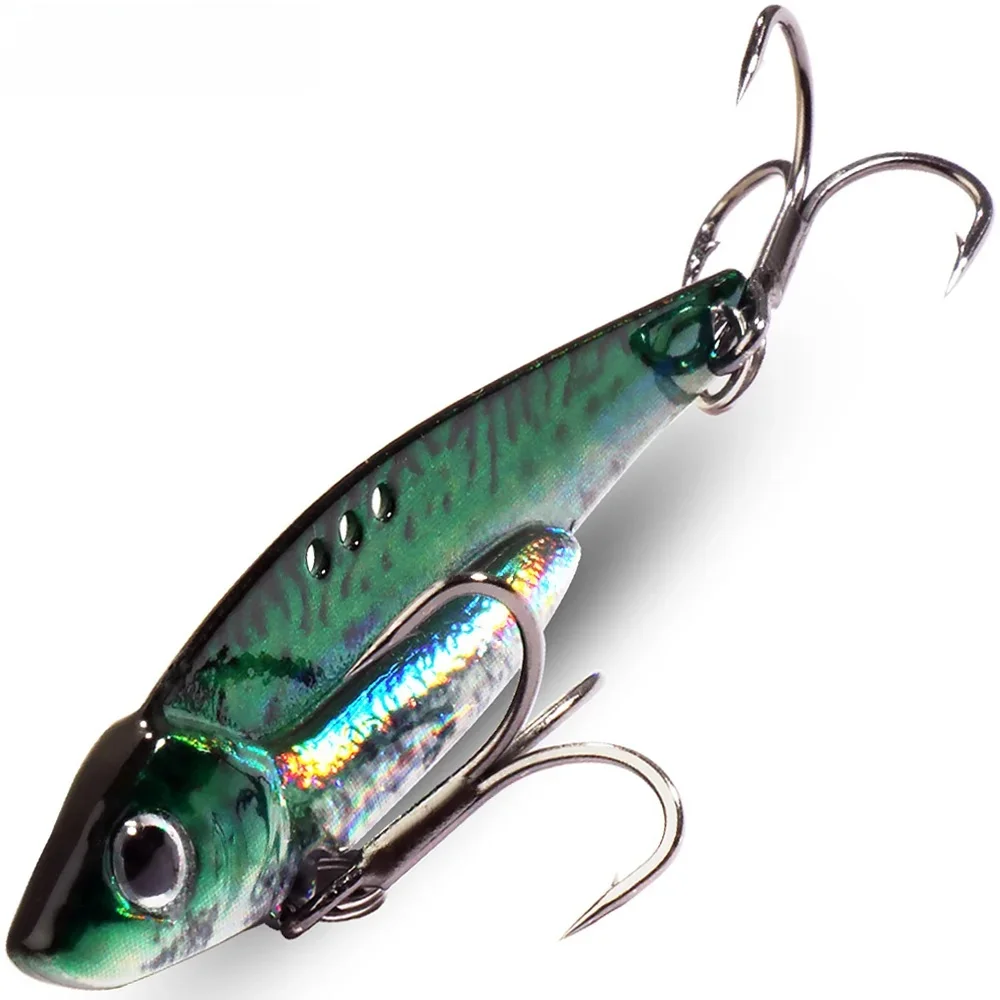 Spinner Spoon Metal Jig Bait 7.5g 10g 16g 20g VIB Tonące ostrze Spinning Treble Hook Spinnerbait Pesca Tackle Sea Fishing Lure — zdjęcie 2