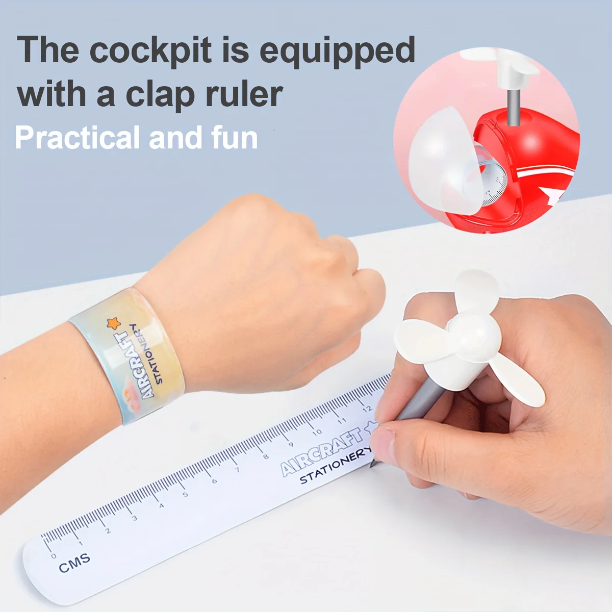 New Creative 6 IN 1 Aircraft Stationery Toy, Detachable Office Desk Decor, Starting School Onboarding Birthday Christmas Gift