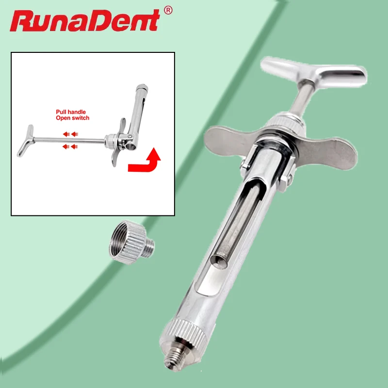 

Стоматологический интраaligментальный шприц из нержавеющей стали, аспирационный инструмент в стиле ручки 2,2 мл, стоматологический хирургический инструмент, инструмент для инжектора стоматолога