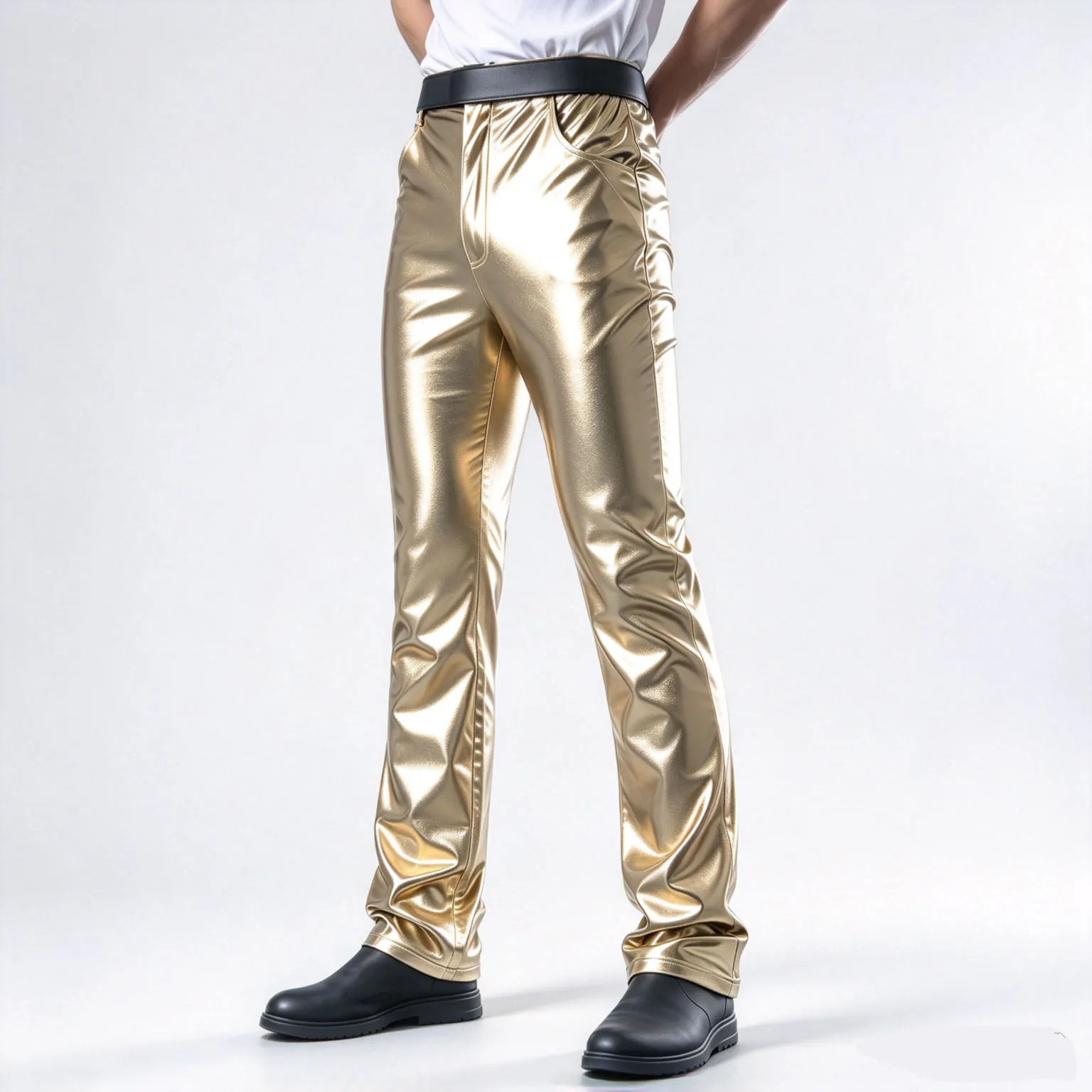 Classic Michael Jackson History BAD Classic Golden Pants Trousers Performance Gift