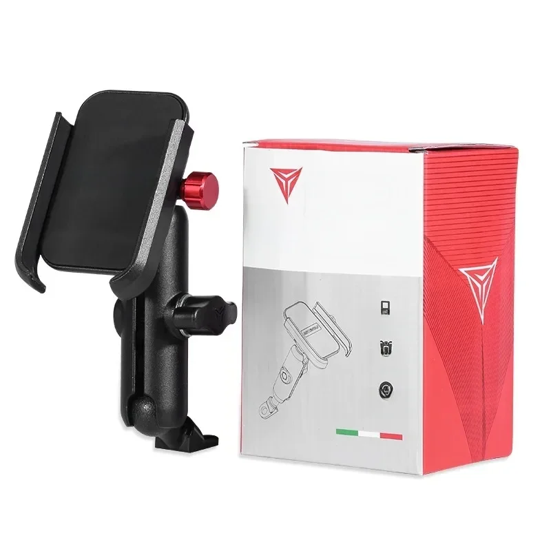 AliExpress NONE Universal 12-24V Aluminum Handlebar Motorcycle Bike Mobile Holder with USB Charger Moto Rearview Mirror Cell Phone Stand Holder