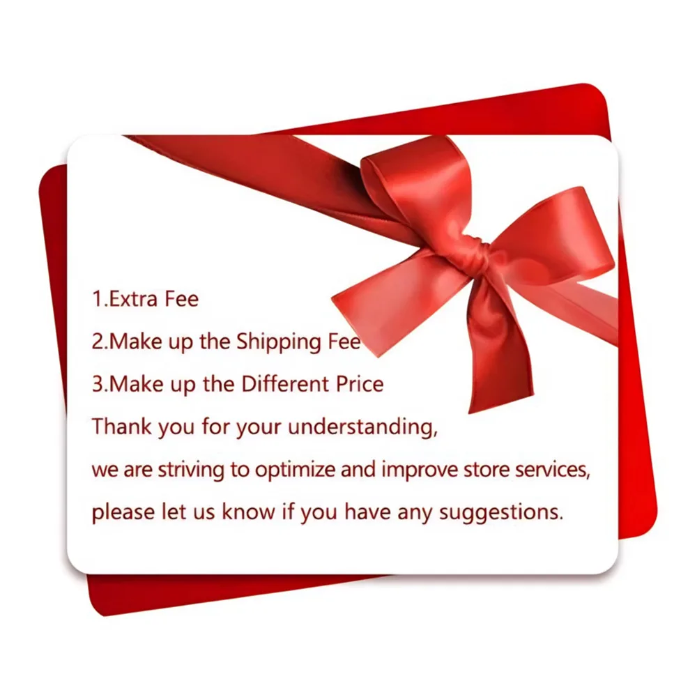 Extra shipping fee/price difference