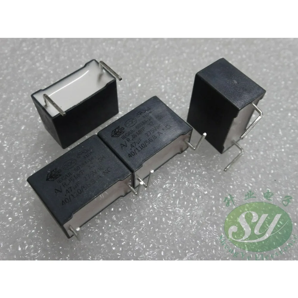 10pcs/lot AV R46 MKP 0.47uf 275VAC 470nf u47 474 K Brand New 15mm Film Capacitor (Custom Pins)