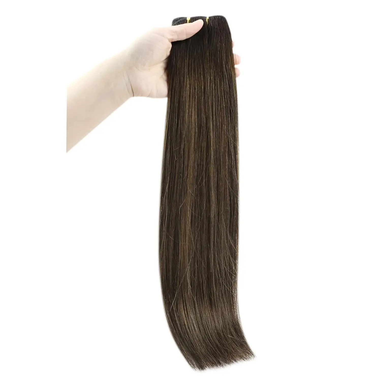 Full Shine Human Hair Weft Extensions Hair Bundles 100g Sew In Silky Straight Remy Skin Double Weft For Salon