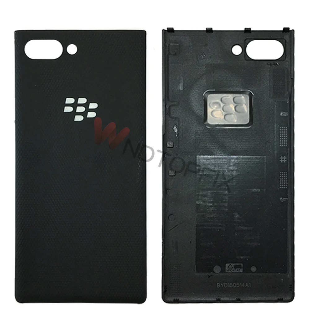 Funda trasera de cristal para Blackberry Key 2, cubierta de batería, novedad