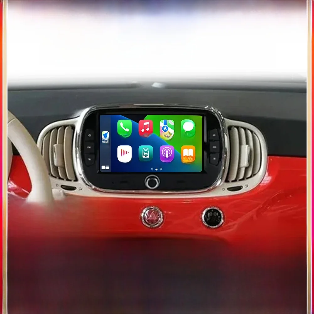 Android15 Voor Fiat 500 2016-2019 Autoradio Multimedia Speler Video Navigatie Carplay Stereo GPS WIFI DSP Carplay Android auto - afbeelding 2