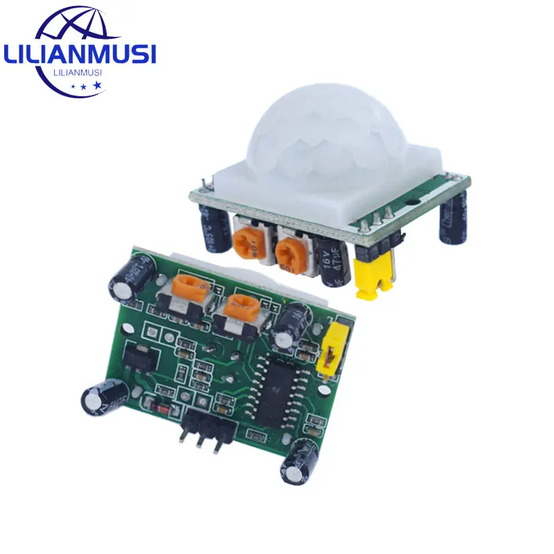 50PCS HC-SR501 Adjust IR Pyroelectric Infrared PIR Motion Sensor Detector Module Motion Sensor Detector Module HC SR501