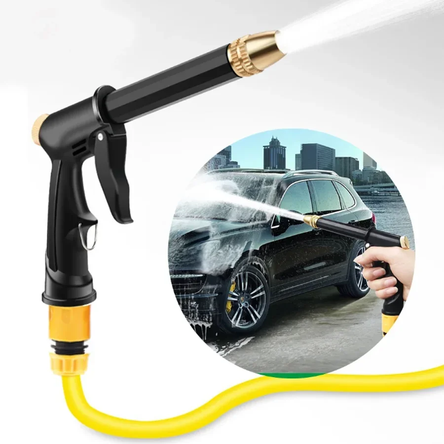 1pc Portable High Pressure Water Hose Nozzle Spray, Adjustable Garden Hose Nozzle Spray Car Washing And Pet Cleaning Tools