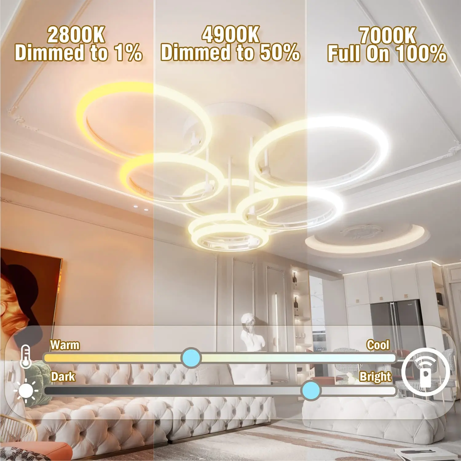 Moderne LED-plafondkroonluchter Verlichting Ring Home Decorations Plafond Hanglampen Kroonluchter Woonkamer Slaapkamer Verlichting Glans