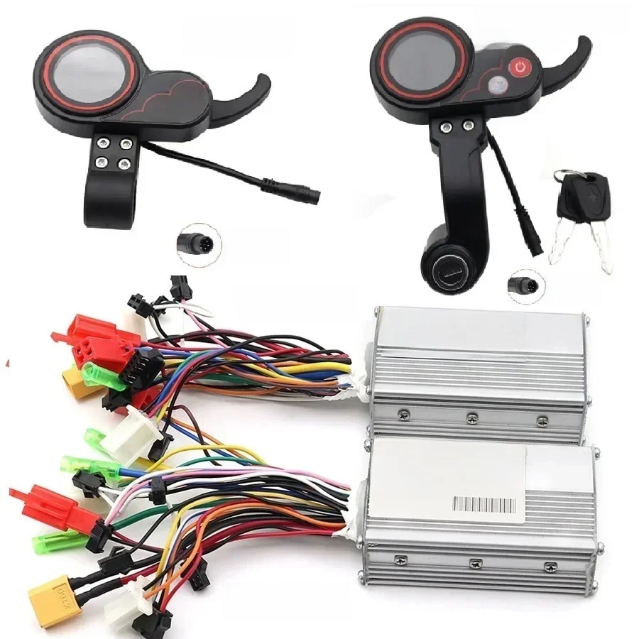 AliExpress NONE ZQ-100 with key 6 Pin LCD  Display Throttle Controller  36V 48V Controller For Electric Scooter Bicycle Accessories