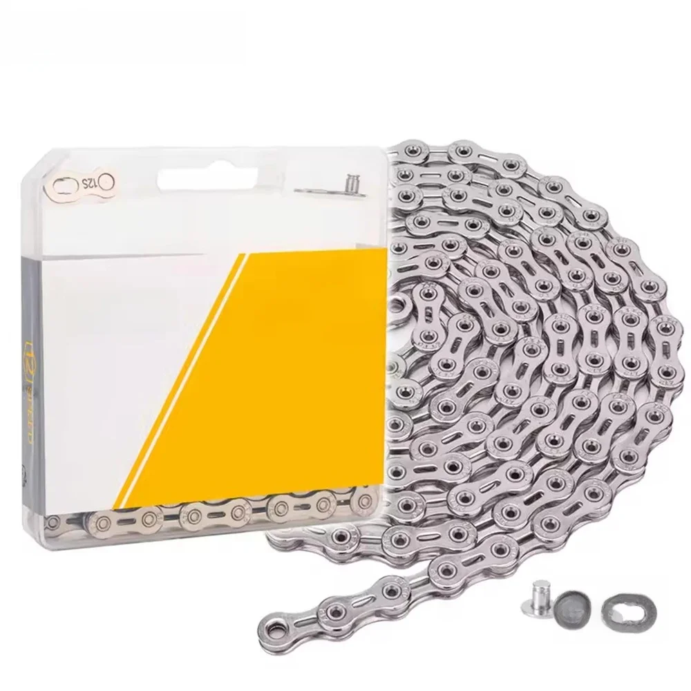 AliExpress ZTTO Bicycle Silver Chain 7s 8s 9s 10s 11s 12s Speed Chain High Quality Durable Single Speed Chain with Missing Link Connector