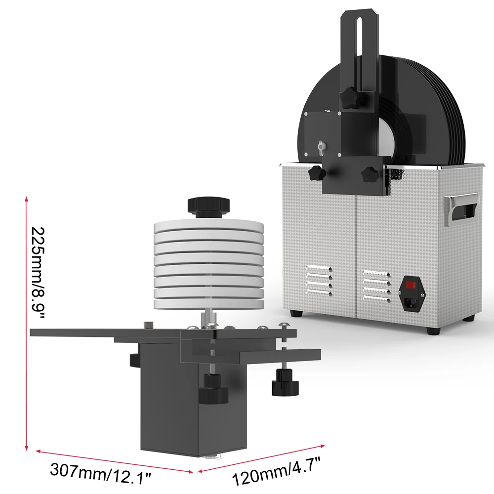 Alloy Durable Structure Waterproof 5~6Rpm Speed Motor Lifter LP Vinyl Records Cleaning Bracket for Ultrasonic Cleaner