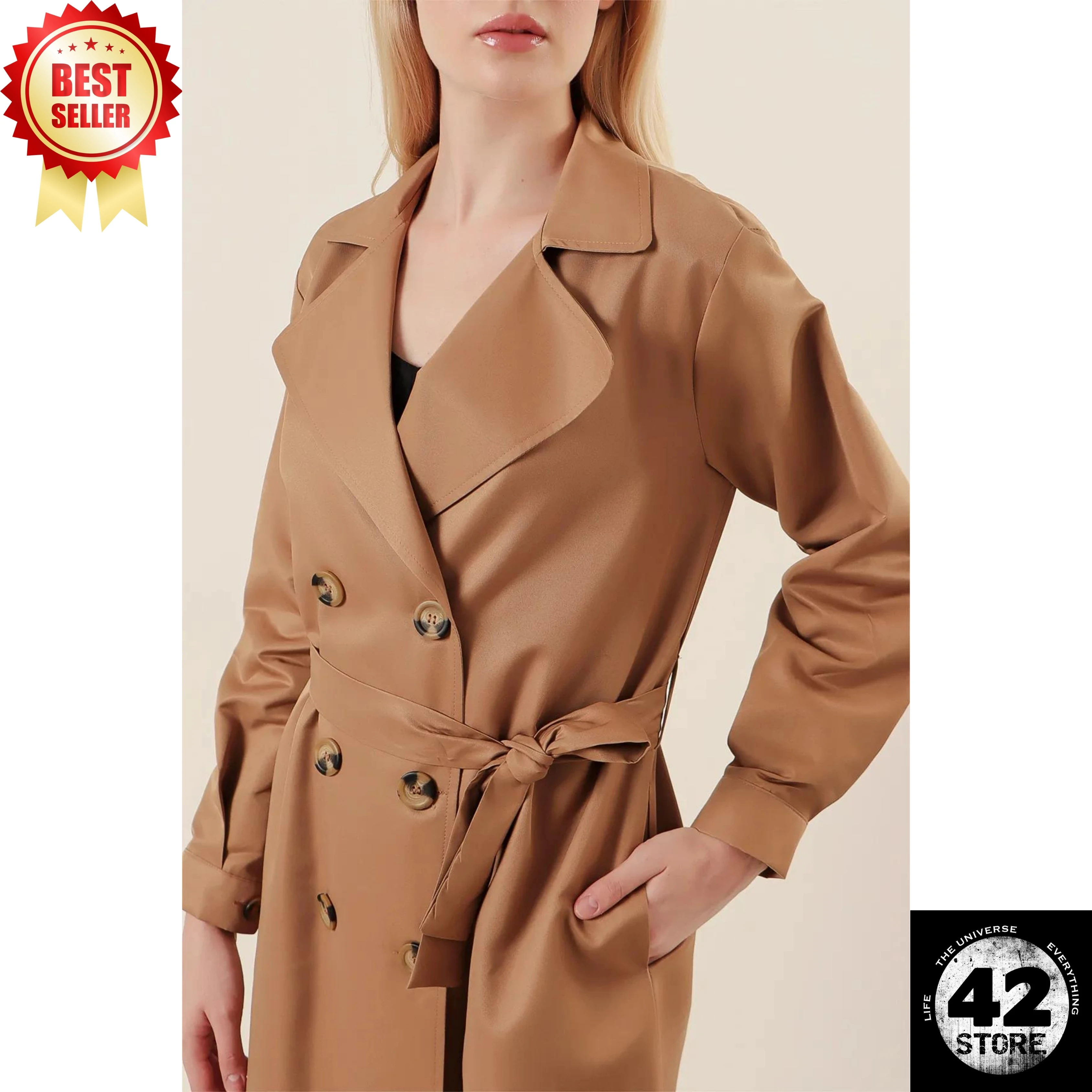 High Quality Tan Trench Coat