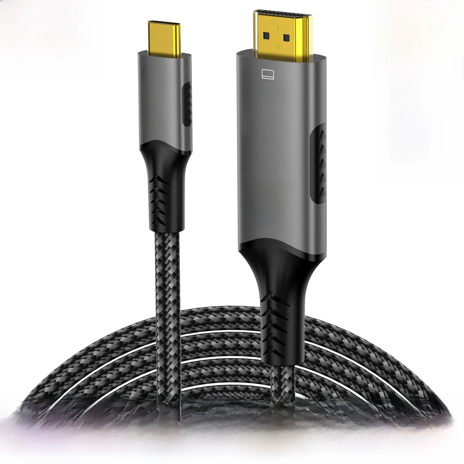 4K 8k@60hz USB-C zu HDMI Kabel 4k@120hz Typ-C zu HDMI 2.1 Thunderbolt 4 Kompatibles HDTV-Kabel für PC MacBook Pro HUAWEI