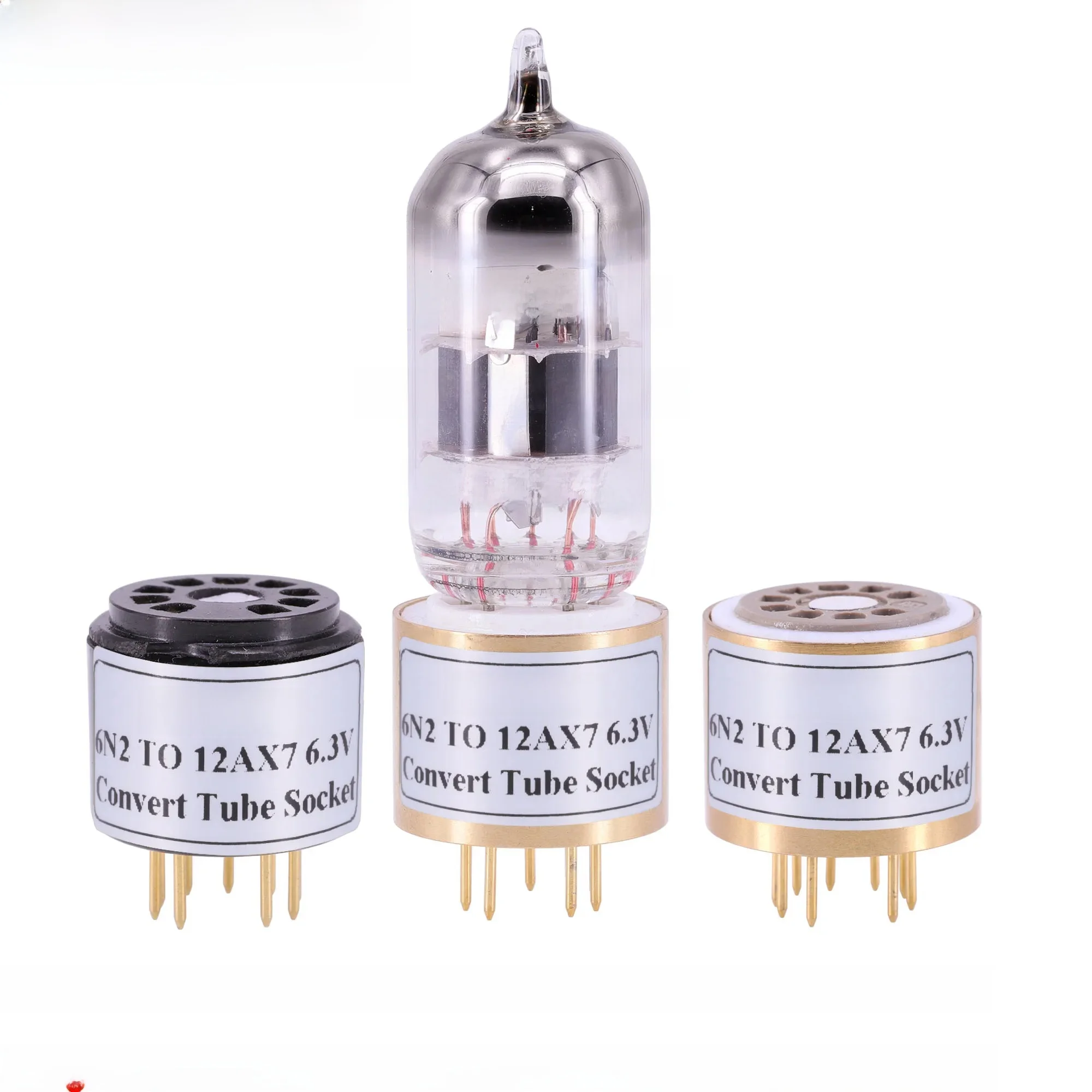 1 szt. 9Pin Tube konwertuje Adapter gniazda ECC88 E88CC 6 n11 6922 6 n2 na 12 ax7 12 au7 ECC83 6.3V wzmacniacz lampy elektronowej Audio HIFI — zdjęcie produktu 7