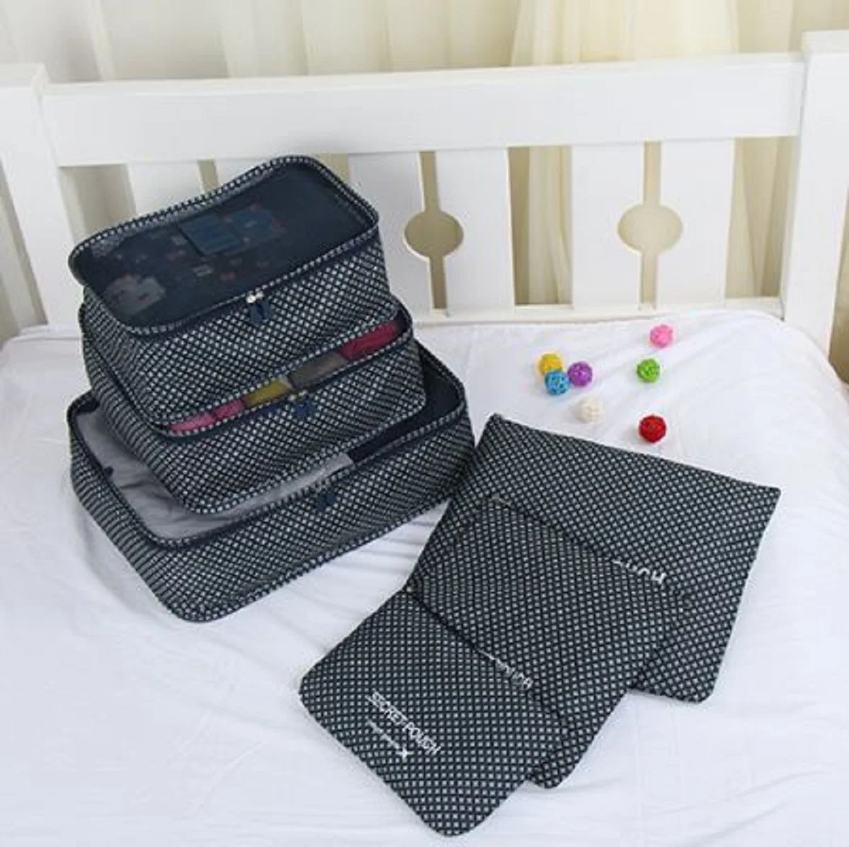 6 шт., сумка для подгузников для беременных, мужской и женский органайзер для путешествий, сумка для хранения багажа, набор водонепроницаемых упаковочных кубов, органайзер для сортировки одежды