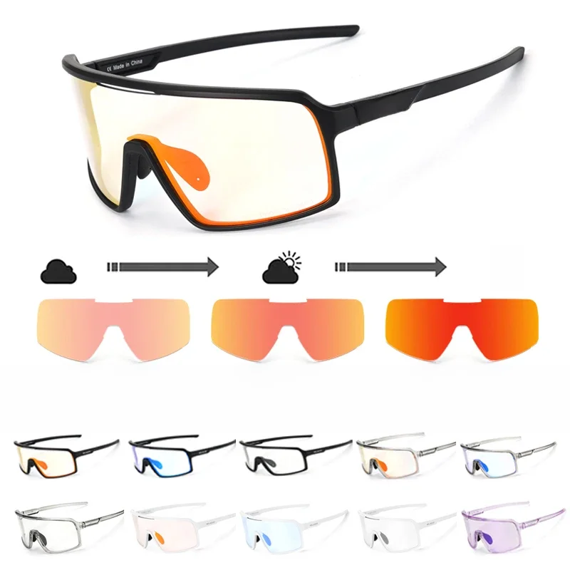 AliExpress Photochromic Cycling Glasses Sunglasses Men Women Mountain Bike Road Eyewear UV400 Bicycle Riding