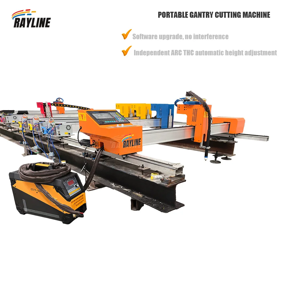 

New Portable Gantry CNC Plasma Cutting Machine Steel Plate Cutter 2 Years Warranty Free Shipping