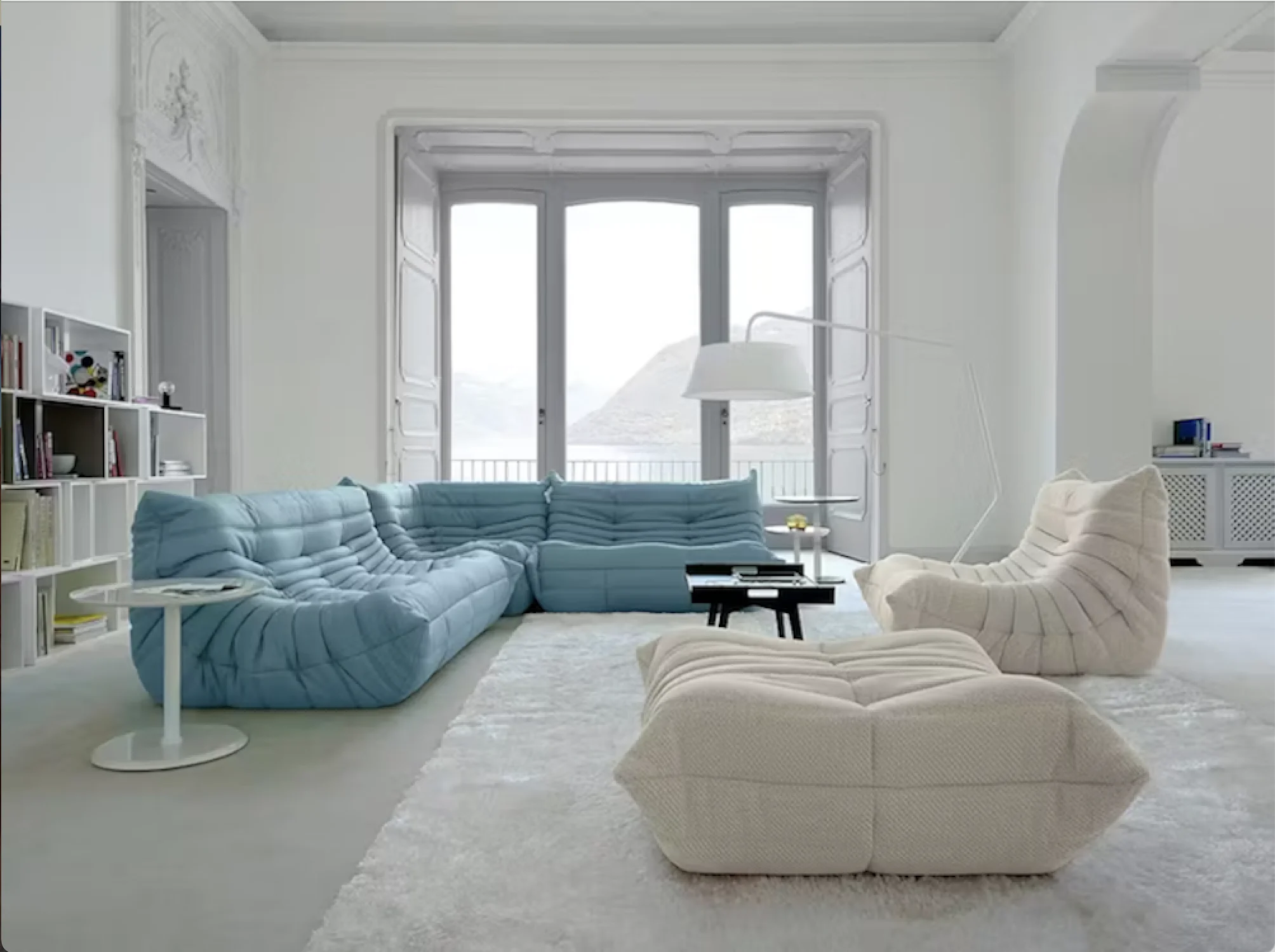 Caterpillar Single Sofa Lazy Couch Tatami Living Room Bedroom Lovely Leisure Single Chair Reading Chair Balcony Rocking Chair