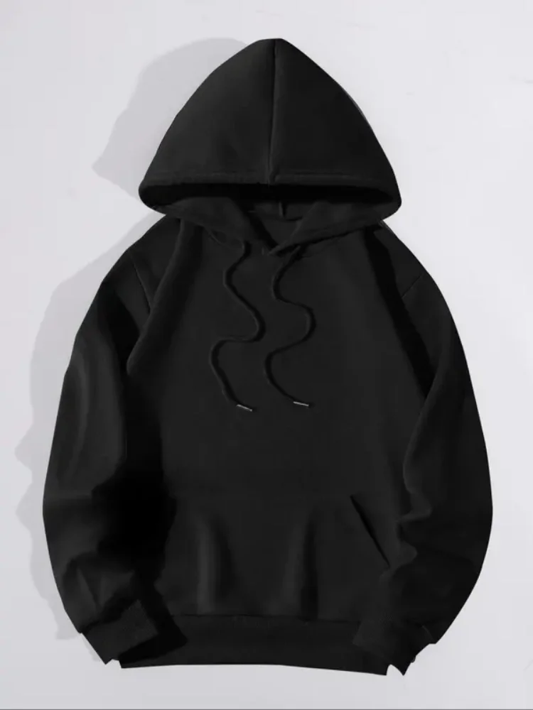 Elephant And Floral Print Drop Shoulder Hoodie Women Clothing for Fall & Winter Fashion Casual Drawstring Pocket Hooded