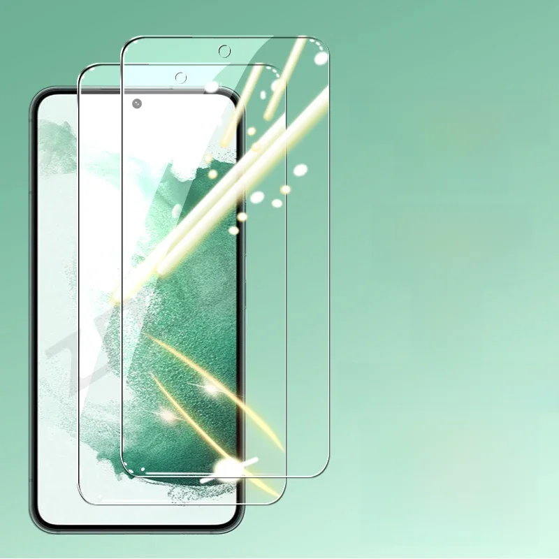 2PCS Gehard Glas Voor Samsung Galaxy S21 S22 S23 Plus S24 FE S25 S26 Ultra S25edge Screen Protector Vingerafdruk Ontgrendelen - afbeelding 2
