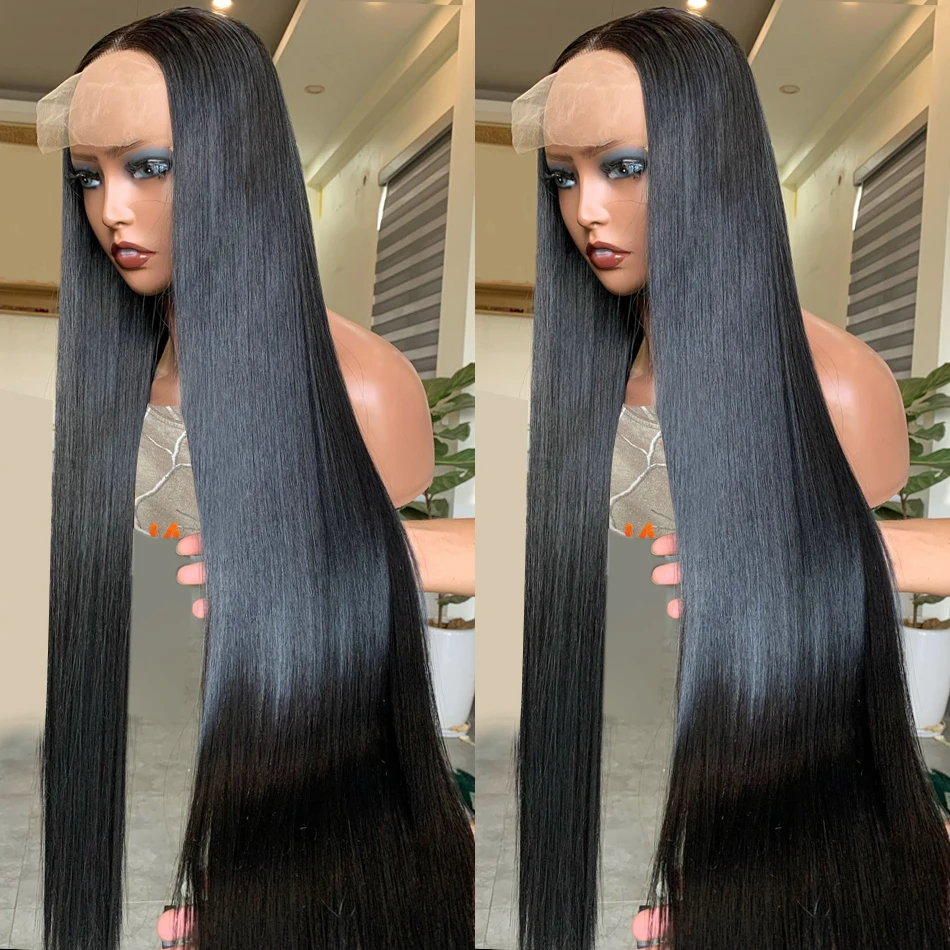 Brazilian 30 32 Inch 13x4 Straight Lace Front Human Hair Wigs 250% Glueless 5x5 Lace Closure Wig 13x6 Lace Frontal Wig For Women