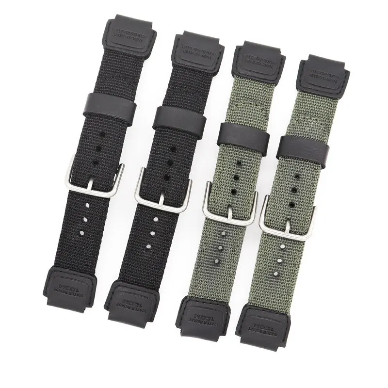 watch strap for casio W-800H W-S200H W-735H AEQ-110W Nylon watchband Bracelet for Casio W735H W800H WS200H AEQ110W Wrist Belt