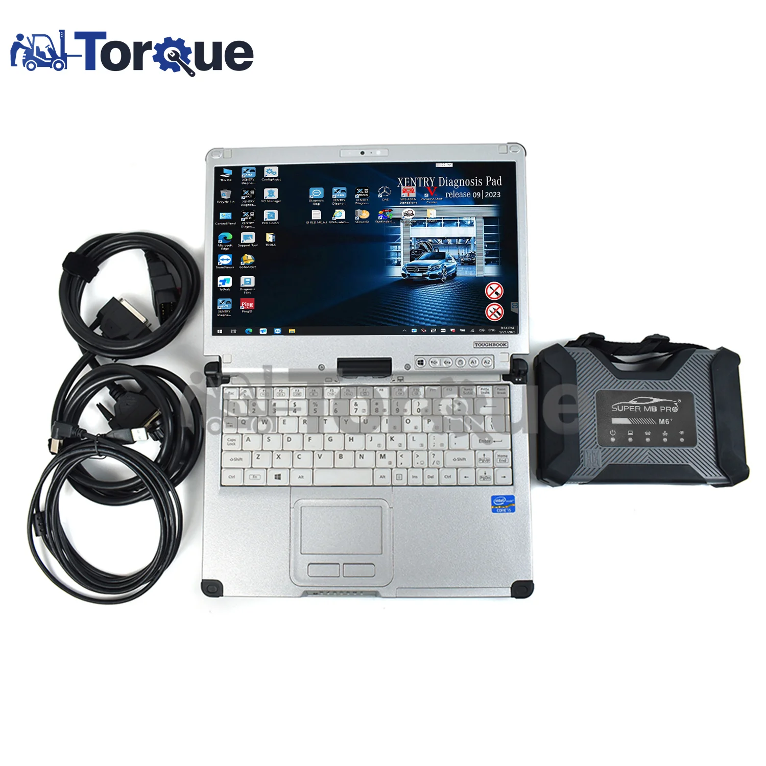 DoIP vehicle diagnostics M6 Super MB Pro M6 Star diagnostics support full function vehicle, MB Plus star CF C2 laptop