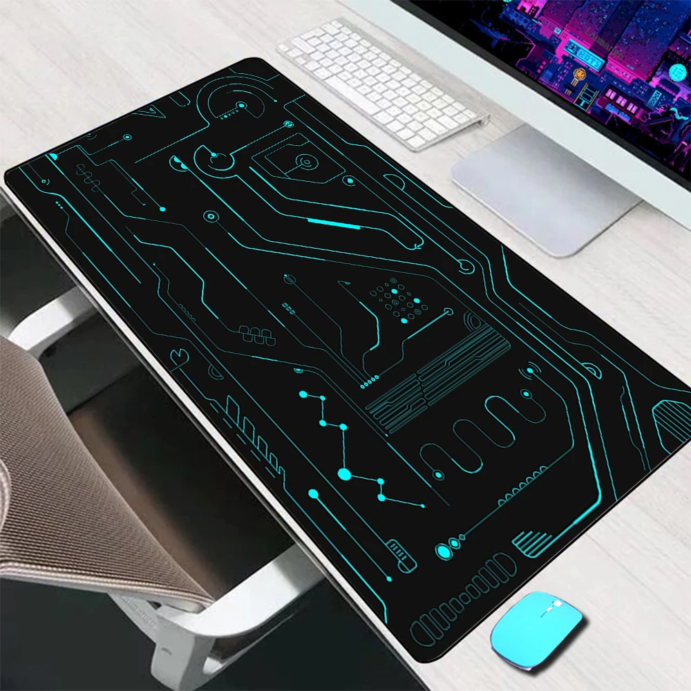 Technical Drawing Mouse Pad Large Gaming Accessories Mouse Mat Keyboard Mat Desk Pad Computer Mousepad PC Gamer Laptop Mausepad