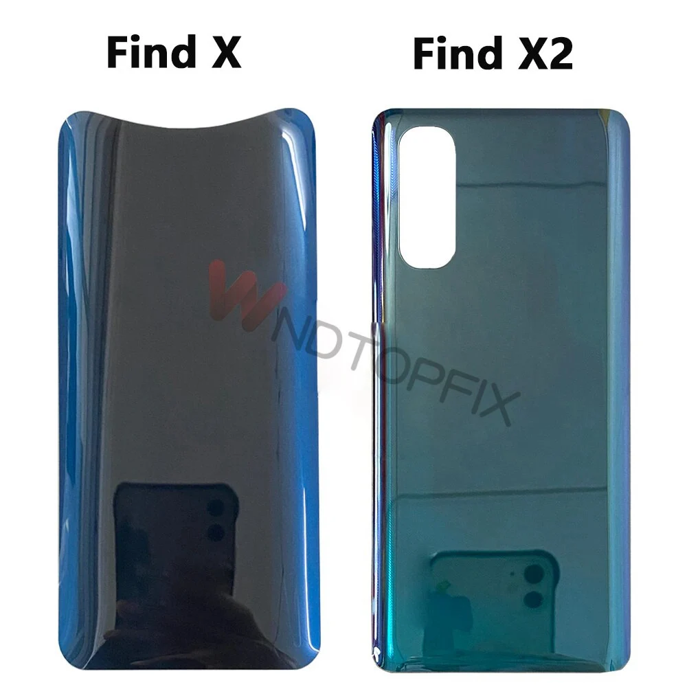 High Quality For Oppo Find X Battery Cover CPH1871 Back Housing Replacement Case For Oppo Find X2 / X2 Lite Back Battery Cover