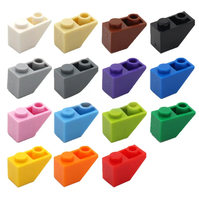 100 Stück MOC Slope Inverted 45 2x1 3665 DIY Enlighten Block Bricks Kompatibel mit Baut Partikel Spielzeug für Kinder