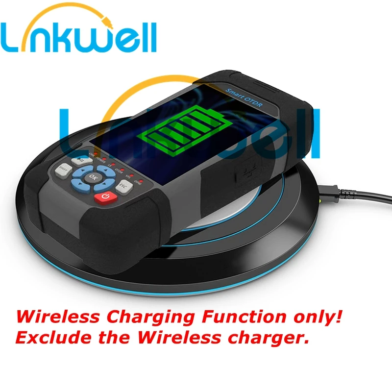 Wireless Charging Smart OTDR, Touch Screen Event Map, OPM VFL Laser Source, RJ45 Cable, Fiber Tester, 1310, 1550nm, 24dB 22dB