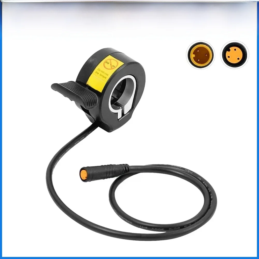 AliExpress NONE 12V-72V Waterproof Speed Control Paddle Throttles Grip Throttles For Electric Bike 3 Pin 130X Thumb Throttle Accelerator Parts