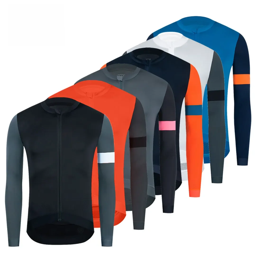 YKYWBIKE Männer Radfahren Jersey Langen Ärmeln Fit Komfortable Sonne-Schutzhülle Rennrad MTB Trikots