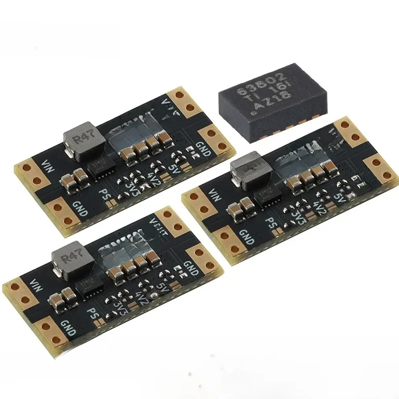 1-20 szt. XL63802 3.3V 5V Moduł Automatycznego Regulacji Napięcia USB do Baterii Litowych, Konwerter Step-Up/Step-Down, Płytka Boost Buck TPS63802 — zdjęcie 2