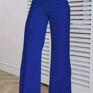 نسائي بنطال واسع الساق بسيط متقاطعة متماسكة عارضة بنطلون عالي الخصر أنيق ملابس الشارع العمل جديد Y2K 2024 أعلى 9 مبيعات السراويل الشفافة المرأة - No5