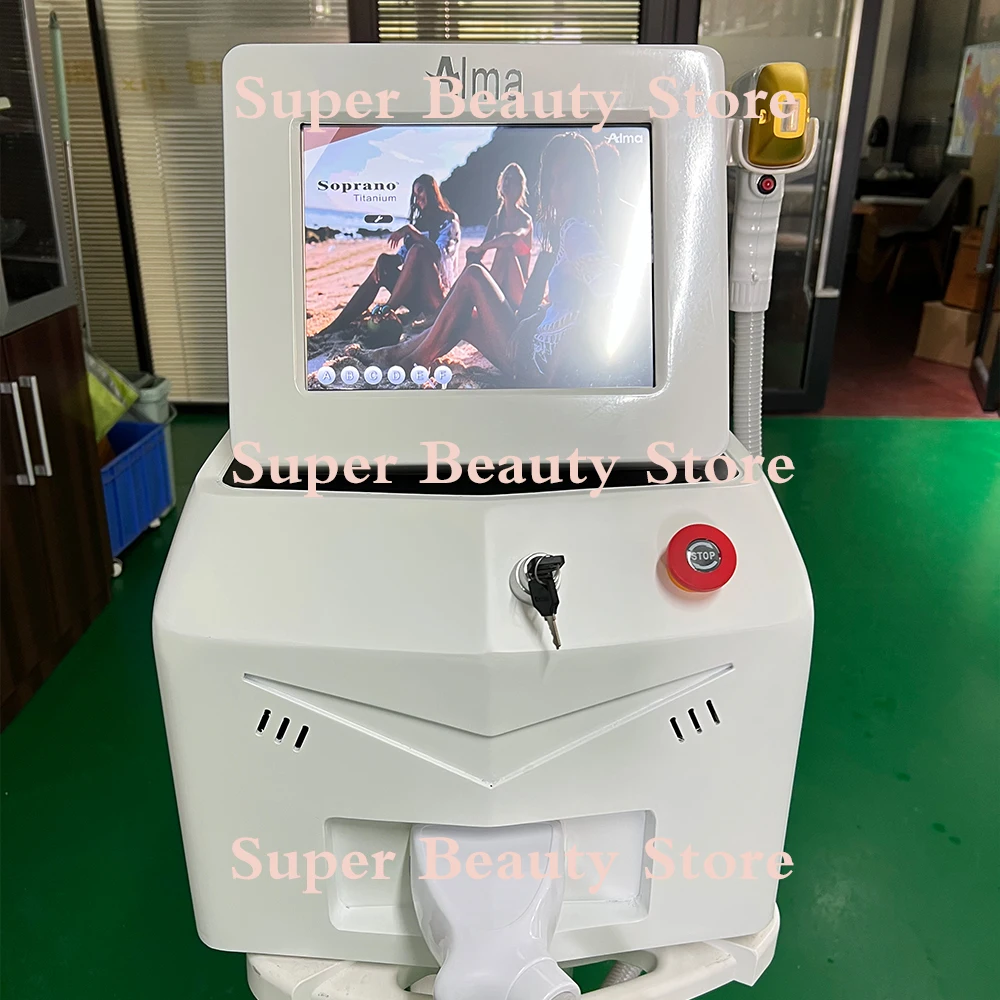 

2024 NEWEST Professional High Power Diode Laser Painless hair removal machine Three wavelengths 755nm 808nm 1064nm 20 million