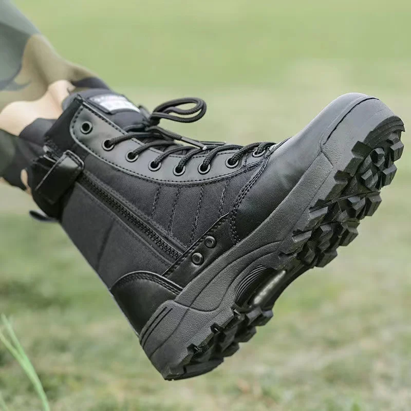 2023 New Winter Combat Boots Outdoor Wear-Resistant Hiking Men and Women Tactical Training Botas High Top Desert Shoes