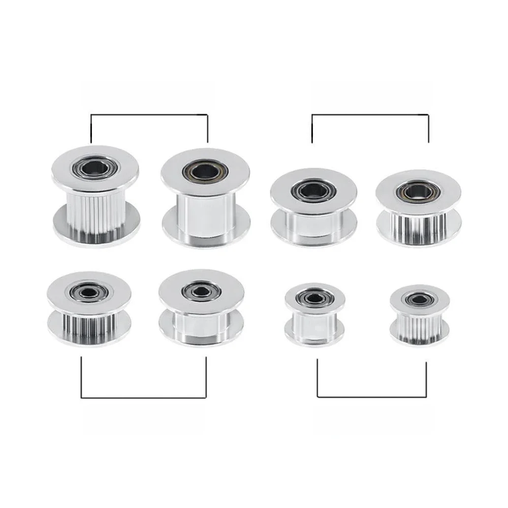 GT2 Koło pasowe rozrządu 16/20 Otwór koła zębatego 3/5 mm Aluminiowa przekładnia zębata Szerokość 6/10 mm Do drukarki I3 Ender 3 CR10 Bluer Reprap — zdjęcie 2