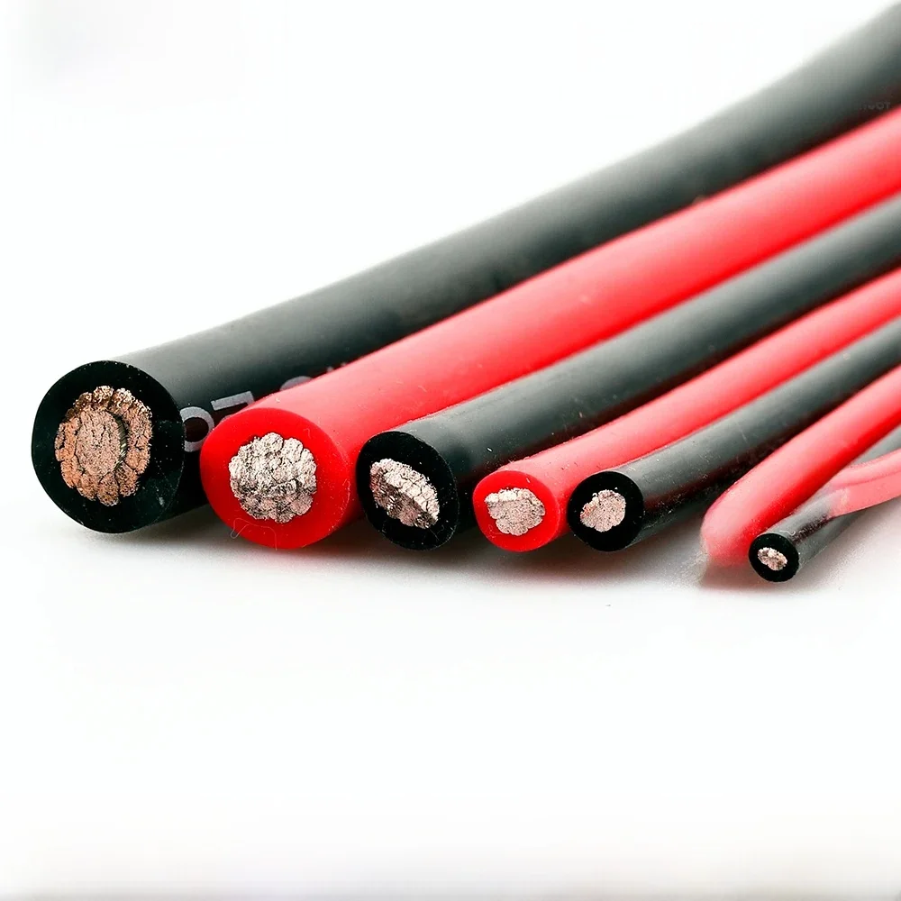 Siliconenkabel Elektrische draden Hittebestendig Ultrazachte batterij-omvormerkabel Wring 4 5 6 7 8 9 10 11 12 13 14 15 16 AWG - afbeelding 2