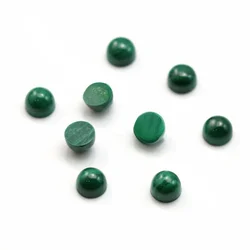 1PC Malachite Round 2-14mm Cabochon Loose Stones for Jewelry Making Ring Pendant DIY