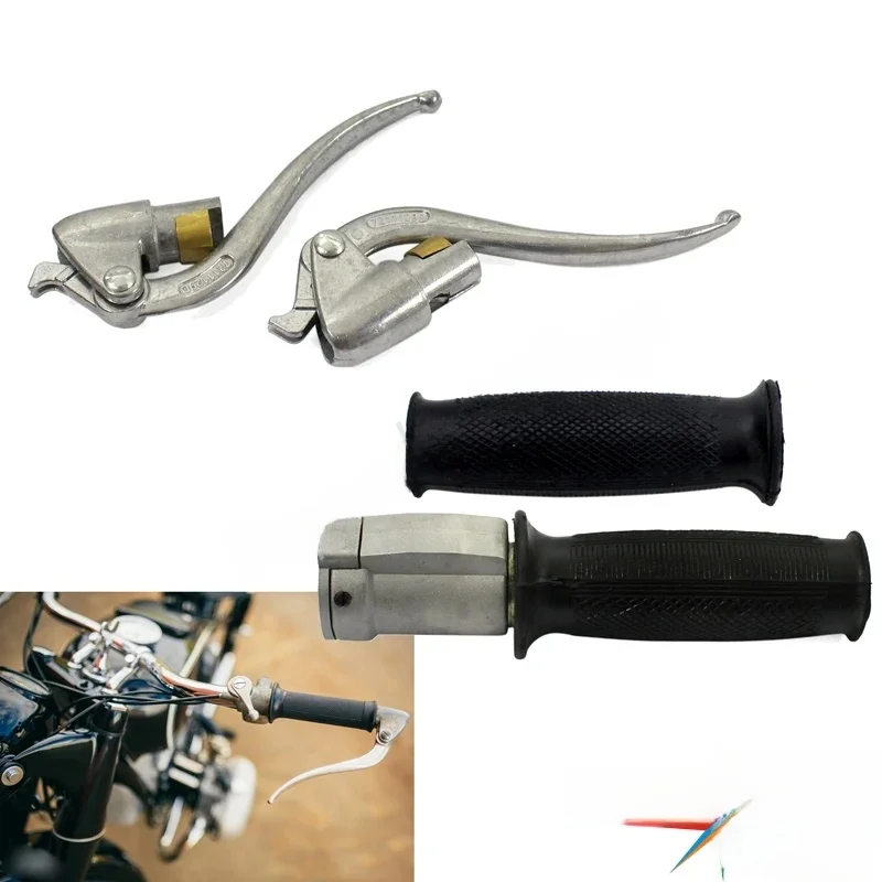 Dla MW/M1/M1M/M1S/M72/R12/R75/R51/R61/R66/R71 K750 Ural Sidecar Replika kierownica uchwyty do manetki gazu dźwignia sprzęgła zestaw kontrolny (dźwignia sprzęgła i hamulca) — Zdjęcie 2 z 2
