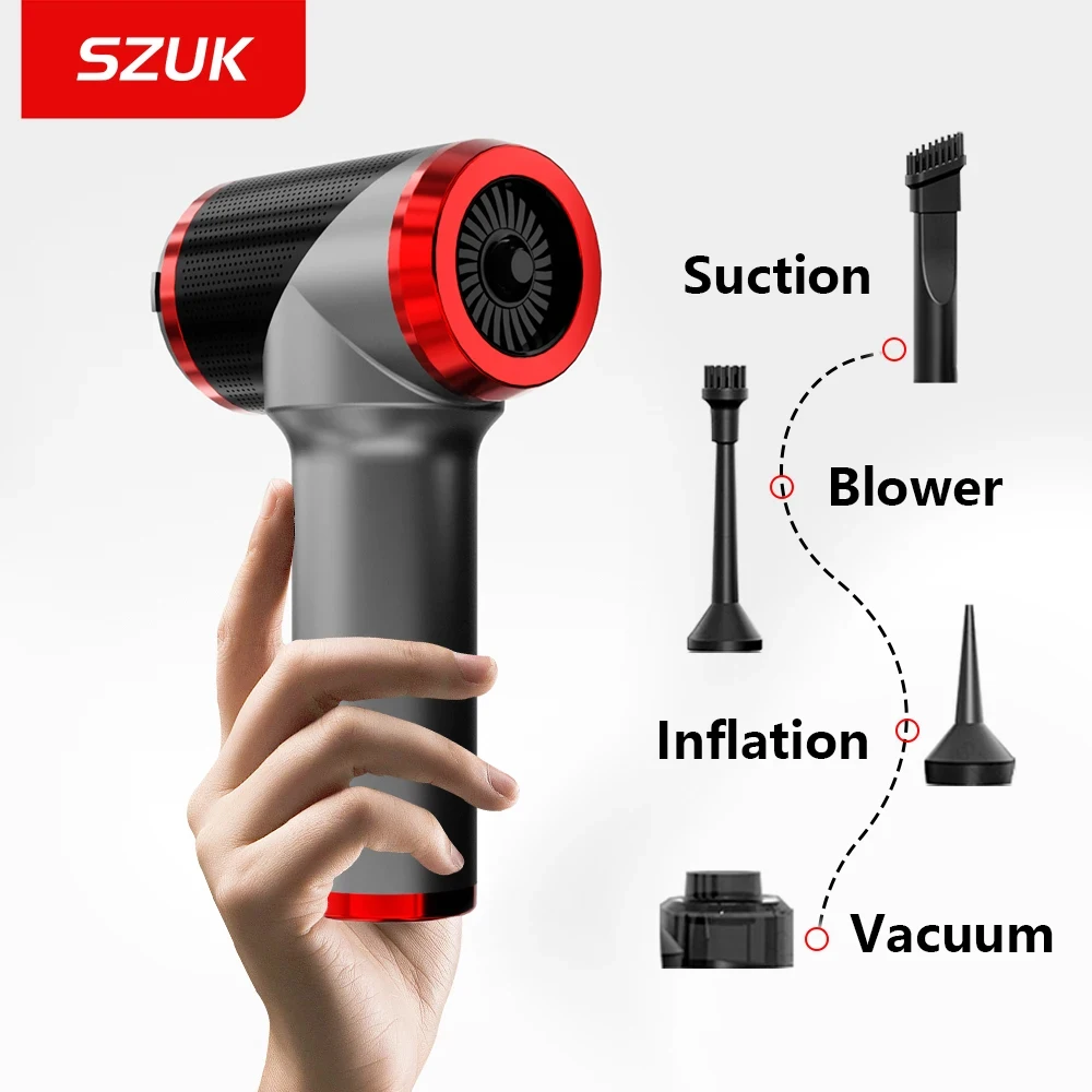 

SZUK Mini Car Vacuum Cleaner Powerful Cordless Handheld Keyboard Cleaner Powerful Portable Car Vacuum Cleaner Suitable for Car