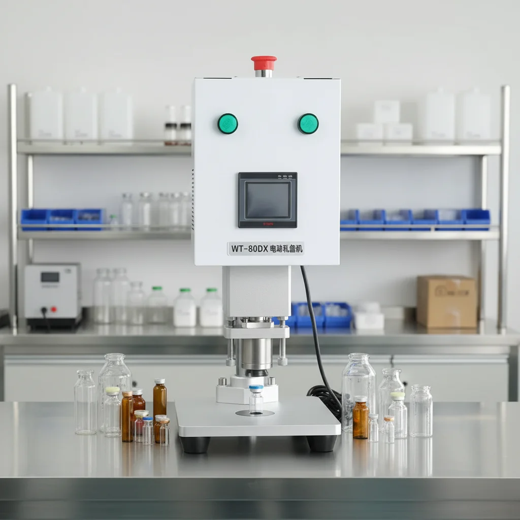 

LY 80DX Electric Capping Machine Fully Automatic Bottle Capper for 13mm/15mm/20mm Cap Ideal Oral Liquid Pharmaceutical Bottle