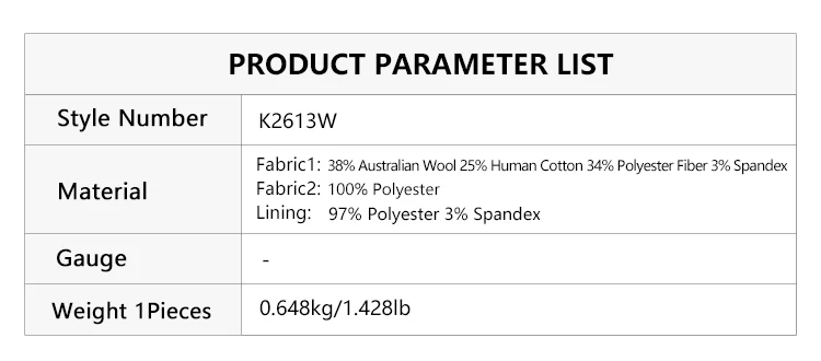 K2613W Designer-Stil Damen-Wollblazer Minimalistischer Premium-Stoff Büro-Mode-Anzugmantel – Detail 1