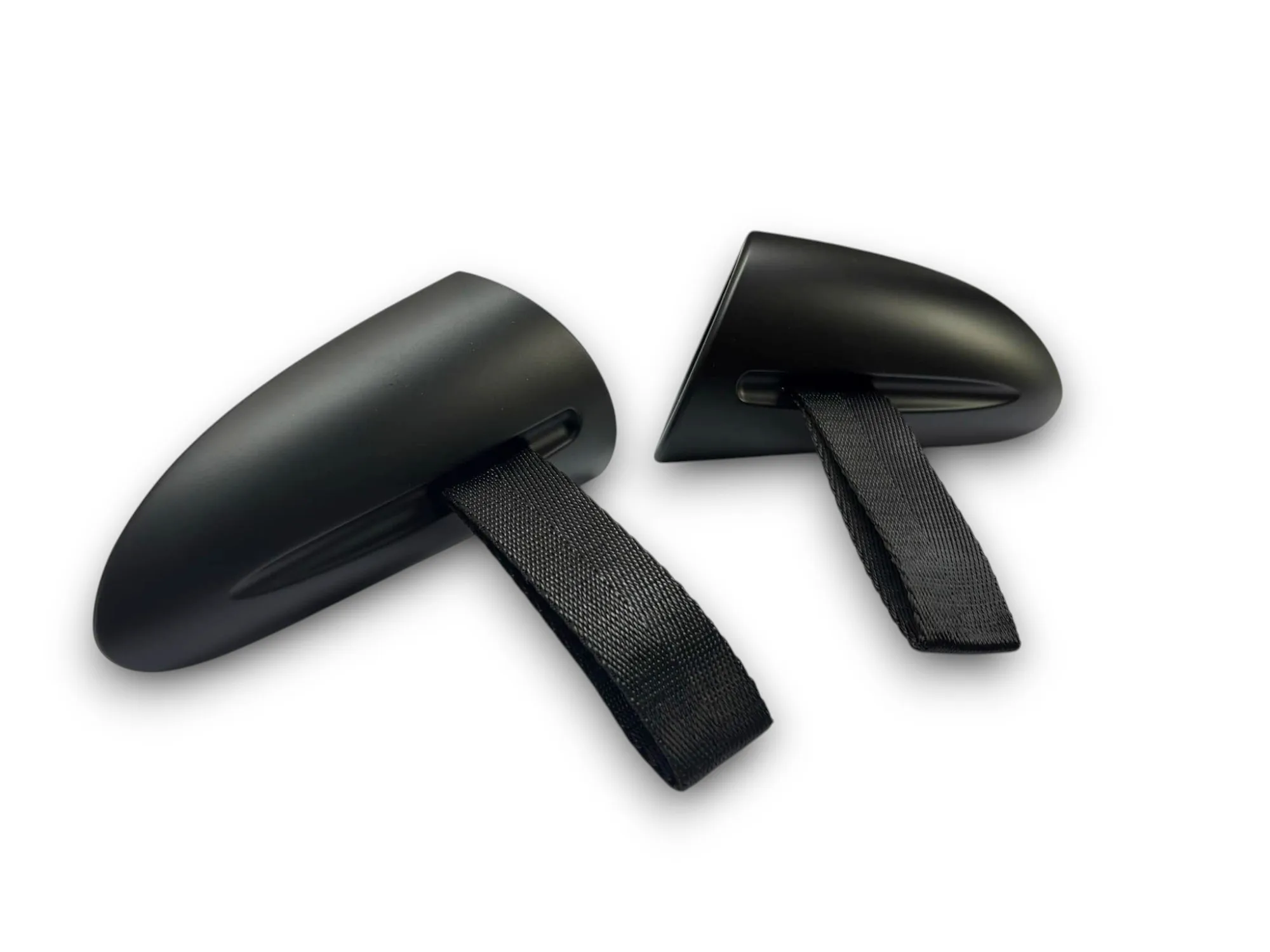 GT3RS Style Interior Handle Replacement - 1 Pair Handles with Red / Yellow / Black Straps For Porsche 997 911 987 Cayman Boxster - view 4